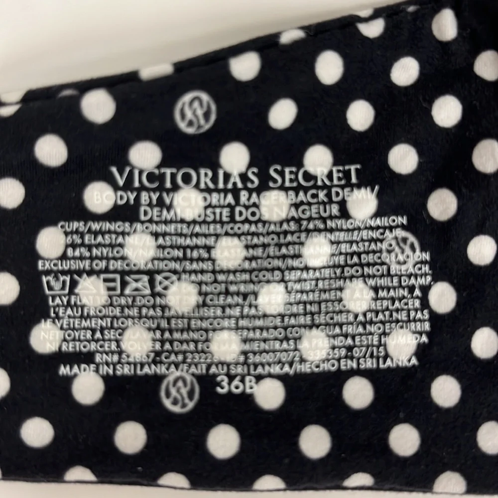 Victoria’s Secret Body By Victoria 36B lined demi racer back lace bra.  NWT - Picture 3 of 3